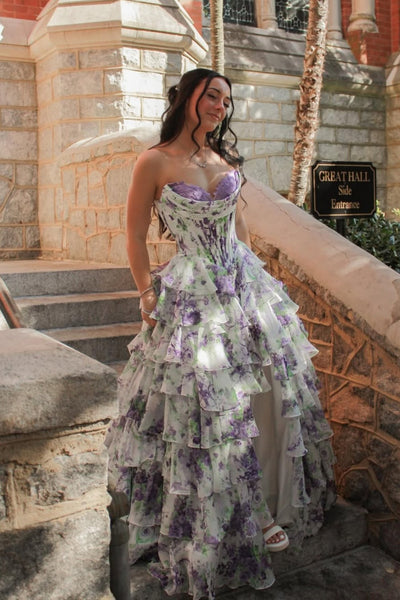 Prom Dress in Floral Print